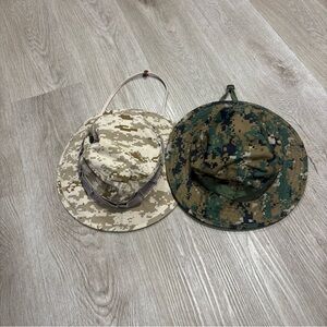 Lot of 2USGI Cap Size 7 1/2 Digital Camo Boonie Sun Hot Weather Jungle Hat Army